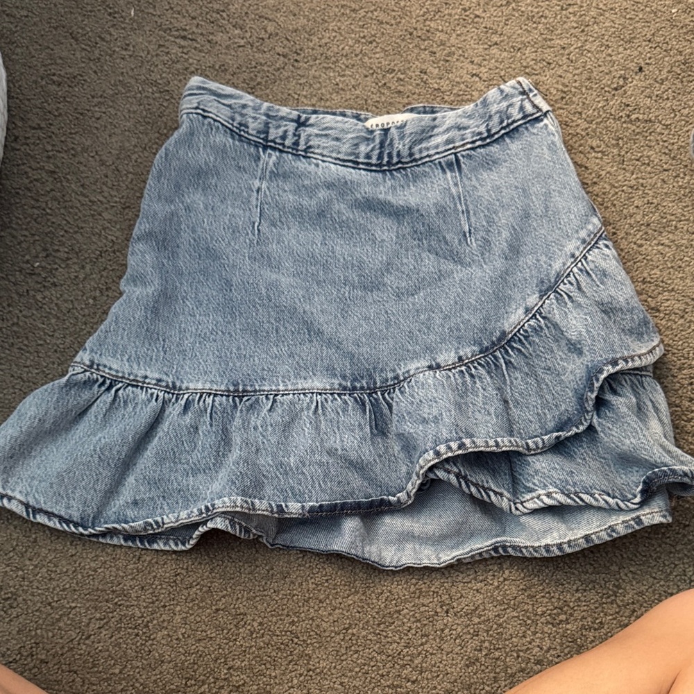 Aeropostale Blue Jean Skater Skirt
